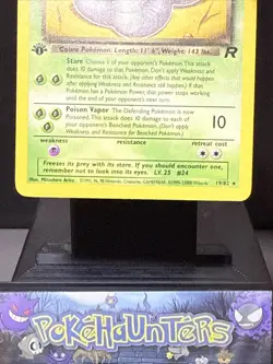 Pokemon Card Dark Arbok 19/82 Non Holo 1st Edition Team Rocket Light Play - Image 3