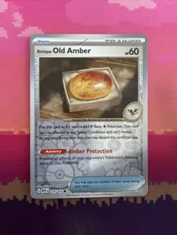 Pokemon Card Old Amber Pokemon 151 Reverse Holo 154/165 Near Mint - Image 1