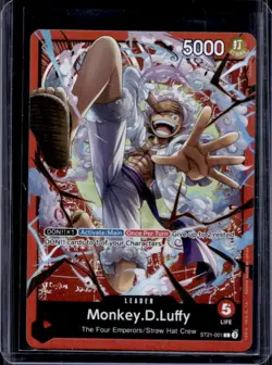 2025 One Piece Monkey D Luffy Starter Deck EX Gear 5 Leader #ST21-001 - Image 1