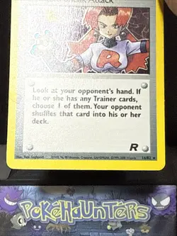 Pokemon Card Rocket's Sneak Attack 16/82 Team Rocket Holo Rare WOTC Played - Image 3