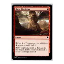 4X Burst Lightning #192 Regular Common Instant MTG 2024 Foundations (FDN) 4X - Image 1