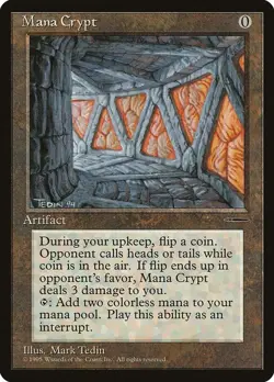 Mana Crypt - Light Play (LP) - Harper Prism BOOK Promo MEDIA MTG Magic Gathering - Image 1