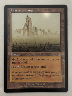 1x Deserted Temple Odyssey MTG Magic the Gathering LP - Image 1