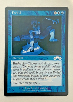 1x Forbid Exodus MTG Magic the Gathering LP - Image 1