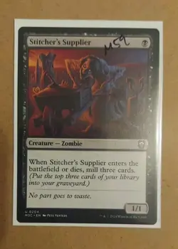 NM Stitcher's Supplier, MTG, Modern Horizons 3, Magic the Gathering, 204 - Image 1