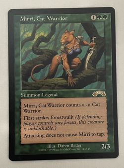 1x Mirri, Cat Warrior Exodus MTG Magic the Gathering NM - Image 1