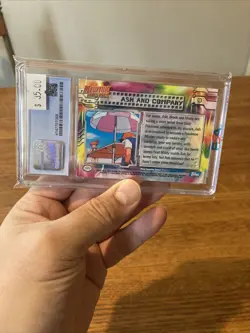 CGC 7.5 Topps Pokemon 1999 Movie ASH AND COMPANY #9 Graded 1st edition foil - Image 5