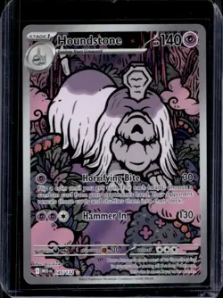 2025 Pokemon Mega Evolution Houndstone Illustration Rare #145/132 - Image 1
