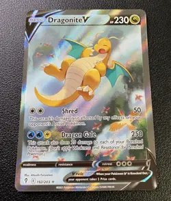 Pokemon Dragonite V Ultra Rare Alt Art 192/203 Evolving Skies PACK FRESH MINT - Image 1