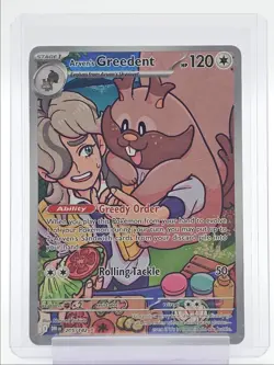 ARVEN'S GREEDENT 2025 POKEMON RIVALS ILLUSTRATION RARE 205/182 Q0107 - Image 1