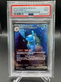 Blastoise ex 200/165 PSA 9 Special Illustration Pokemon 151 Scarlet & Violet TCG - Image 1