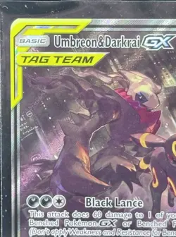 Pokemon Umbreon & Darkrai GX SM241 TAG TEAM Promo Holo Sun & Moon 2020 Near Mint - Image 2