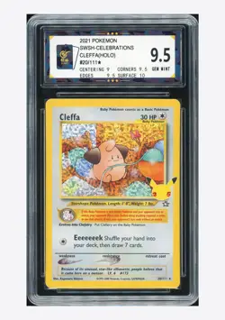 Pokemon BCTC 9.5 Cleffa Holo 2021 20/111 Celebrations English - Image 1