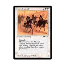 WOTC MtG Arabian Nights Moorish Cavalry - Light (C4) EX - Image 1