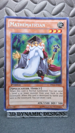 | Yugioh Mathematician DRLG-EN023 1st Edition Secret Rare Dragons VLP 🔥 | - Image 1