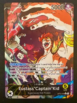 One Piece TCG: EUSTASS "CAPTAIN" KID Parallel Leader #OP10-099 – NM - Image 1