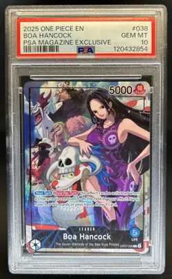 2024 One Piece PSA Magazine Exclusive Boa Hancock Promo #OP07-038 10 - Image 1