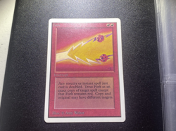 1993 WotC MAGIC the Gathering UNLIMITED unplayed rare FORK near mint - Image 2
