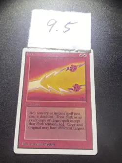 1993 WotC MAGIC the Gathering UNLIMITED unplayed rare FORK near mint - Image 3