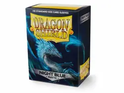 DRAGON SHIELD NIGHT BLUE MATTE STANDARD SIZE 100 Card Sleeves Deck Protector MTG - Image 1