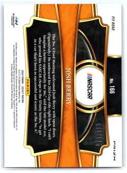 2024 Panini Select - Pit Road Maroon Prizms – /125 Josh Berry - Image 2