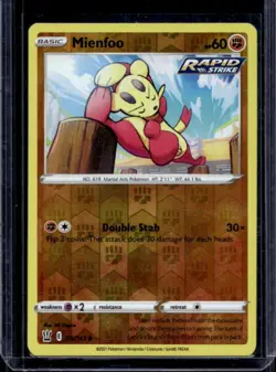 2021 Pokemon SWSH Battle Styles Mienfoo Reverse Holo #076/163 - Image 1