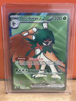 Decidueye ex 100/088 FULL ART ULTRA RARE NM Perfect Order - Pokemon Card TCG - Image 1