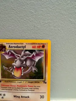 1st Edition Aerodactyl - Fossil - Holo - #1/62 - Vintage Pokemon Card Prerelease - Image 3