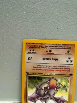 1st Edition Aerodactyl - Fossil - Holo - #1/62 - Vintage Pokemon Card Prerelease - Image 4