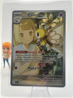 Pokemon Lillie's Ribombee SV09 Journey Together 164/159 Illustration Rare Holo - Image 1