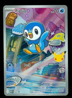 Pokemon PIPLUP MEP 042 Ascended Heroes - 1st Partner FULL ART PROMO - Card B - Image 1