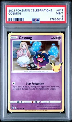 2021 POKEMON CELEBRATIONS #013 COSMOG PSA 9 - Image 1