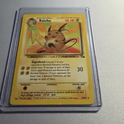 Raichu 29/62 Fossil Set Rare Vintage 1999 Pokemon Card - NM - Image 1