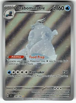 Crabominable 149/142 Illustration Rare Stellar Crown Pokemon Near Mint - Image 1