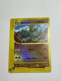 Pokemon Expedition Set Reverse-Holo Machoke 85/165 (English) - Image 1
