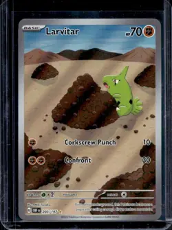 2023 Pokemon SV Obsidian Flames - OBF EN Larvitar Illustration Rare #203/197 - Image 1