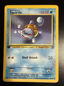 Squirtle 68/82 Common 1st Edition Team Rocket Pokemon Card - Image 1