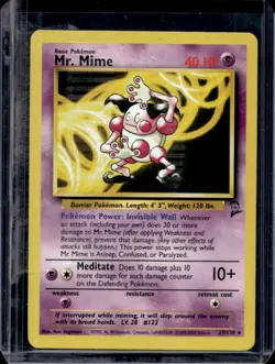 2000 Pokemon Set 2 Mr. Mime #27/130 - Image 1