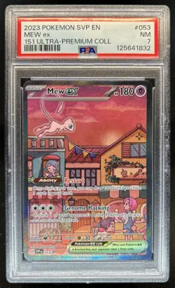 2023-25 Pokemon SV Black Star Promos Mew ex #053 PSA 7 - Image 1