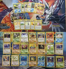 Vintage Pokemon Card Lot WOTC Cards First Edition Etc Dragonair Machamp Fire - Image 1