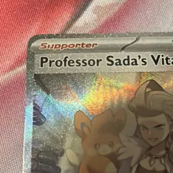 Professor Sada's Vitality Trainer Pokemon TCG Paradox Rift Full Art Card 256/182 - Image 2