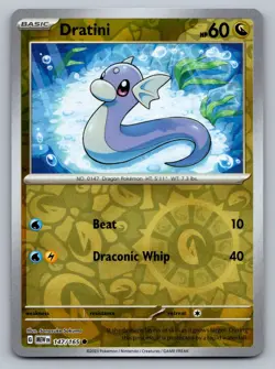 Pokemon TCG SV: Scarlet & Violet 151 Dratini 147/165 Reverse Holo - Image 1