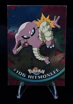 1999 Pokemon Topps Hitmonlee #106 Holo TV Animation Edition Foil - Image 1