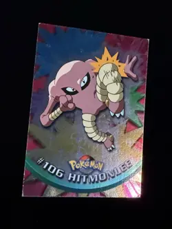 1999 Pokemon Topps Hitmonlee #106 Holo TV Animation Edition Foil - Image 2