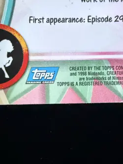1999 Pokemon Topps Hitmonlee #106 Holo TV Animation Edition Foil - Image 4