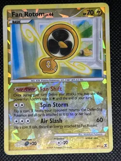 Fan Rotom RT1/6 Rising Rivals Reverse Holo CRACKED Pokemon TCG - Image 1