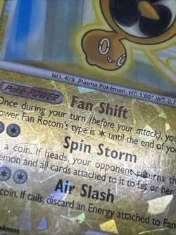 Fan Rotom RT1/6 Rising Rivals Reverse Holo CRACKED Pokemon TCG - Image 4