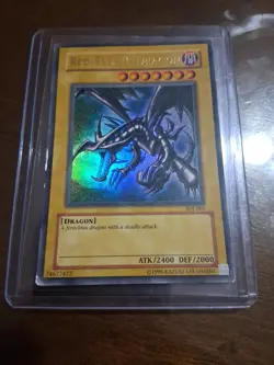 Yugioh Red-Eyes Black Dragon SDJ-001 Unlimited Edition Holo Rare -HP - Image 1