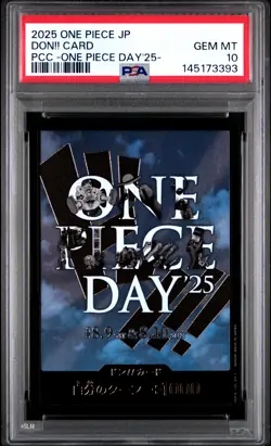 2025 ONE PIECE JPN PREMIUM CARD COLLECTION -ONE PIECE DAY'25- DON!! CARD PSA 10 - Image 1