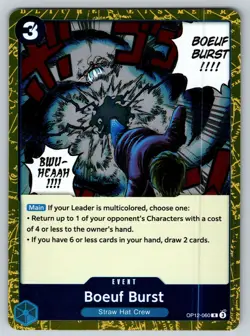 Boeuf Burst | OP12-060 | Legacy of The Master | R | English | One Piece TCG - Image 1